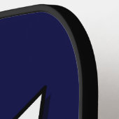 Pickleball PickleManiac Funny Comic Blau Pickleball Schläger (Linke Seite)