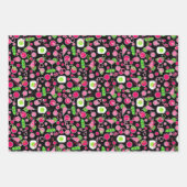 Pickleball Pink Grün Dinks & Drinks Feier Geschenkpapier Set (Vorderseite 2)