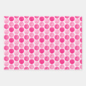 Pickleball Pink White Green Pickleball Party Geschenkpapier Set (Vorderseite)