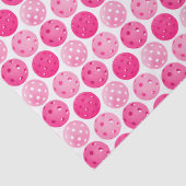 Pickleball Pink & White Pickleball Party Seidenpapier (Detail)