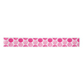Pickleball Pink & White Pickleballs Satinband (Vorderseite)