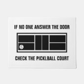Pickleball-Platz Fußmatte (Vorderseite)