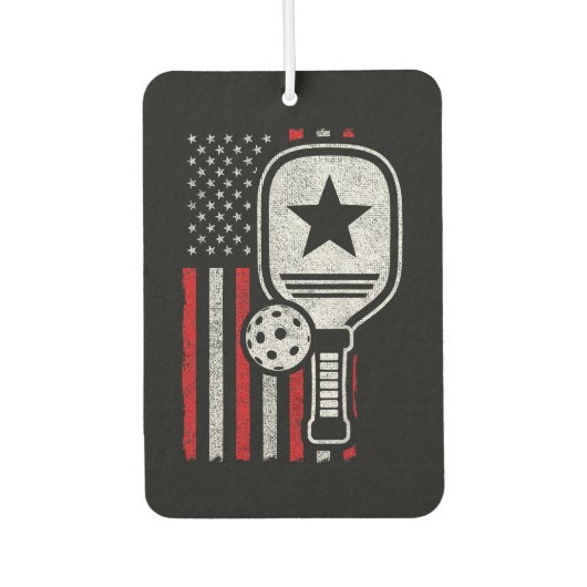 Pickleball Player - American Flag Pickleball - Bil Autolufterfrischer (Vorderseite)