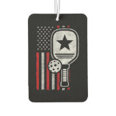 Pickleball Player - American Flag Pickleball - Bil Autolufterfrischer (Rückseite)