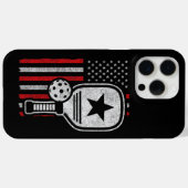 Pickleball Player - American Flag Pickleball - Bil Case-Mate iPhone Hülle (Rückseite (Horizontal))