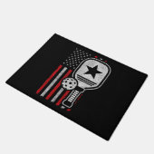 Pickleball Player - American Flag Pickleball - Bil Fußmatte (Schrägansicht)