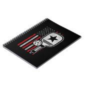 Pickleball Player - American Flag Pickleball - Bil Notizblock (Linke Seite)