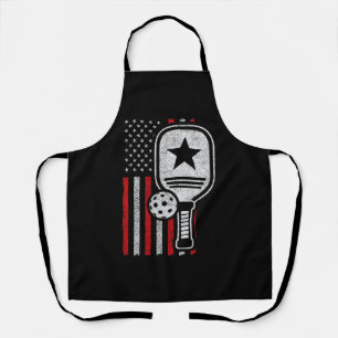 Pickleball Player - American Flag Pickleball - Bil Schürze