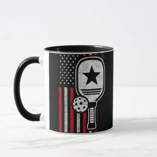 Pickleball Player - American Flag Pickleball - Bil Tasse (Links)