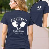 Pickleball Player Club Team Personalisiert White T Tri-Blend Shirt