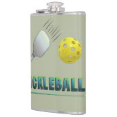 Pickleball Player - Cooles Paddel Art Flachmann (Links)