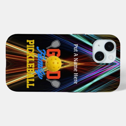 Pickleball Player/Fan personalize Case-Mate Case-Mate iPhone Hülle (Rückseite (Horizontal))