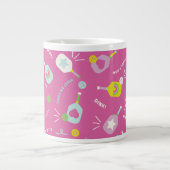 Pickleball-Player-Geschenk für ihre rosa Spezial-T Jumbo-Tasse (Vorderseite)