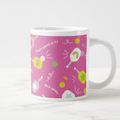 Pickleball-Player-Geschenk für ihre rosa Spezial-T Jumbo-Tasse (Rechts)