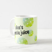 Pickleball Player Gift Sports Green Individuelle N Kaffeetasse (Vorderseite Links)