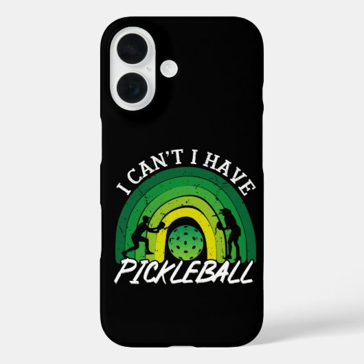 Pickleball Player I Cant I Have Pickleball Rainbow Case-Mate iPhone Hülle (Rückseite)