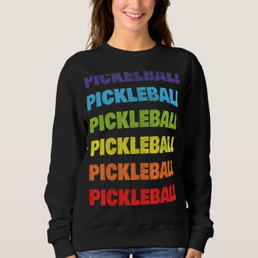 Pickleball Player I Heart Pickleball Sweatshirt (Vorderseite)