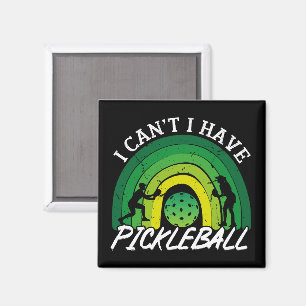 Pickleball Player I Kann ich Pickleball Rainbow ni Magnet
