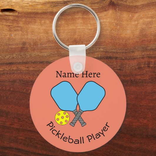 Pickleball Player Key Ring Schlüsselanhänger (Vorderseite)