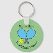 Pickleball Player Key Ring Schlüsselanhänger (Vorderseite)