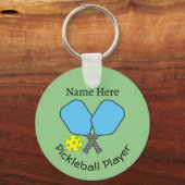 Pickleball Player Key Ring Schlüsselanhänger (Vorderseite)