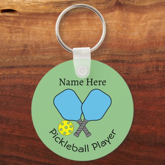 Pickleball Player Key Ring Schlüsselanhänger (Vorderseite)