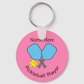 Pickleball Player Key Ring Schlüsselanhänger (Vorderseite)