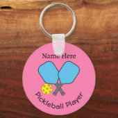 Pickleball Player Key Ring Schlüsselanhänger (Vorderseite)