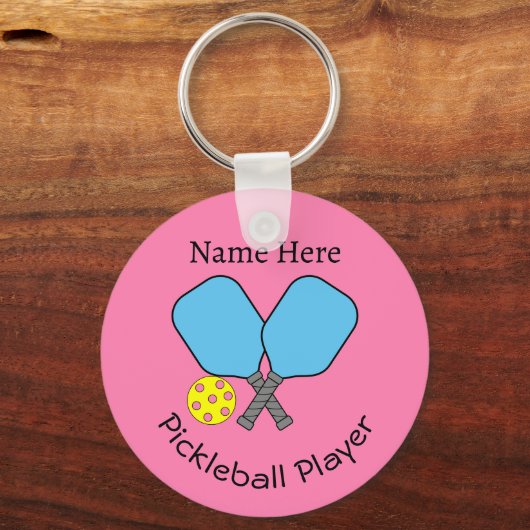 Pickleball Player Key Ring Schlüsselanhänger (Vorderseite)