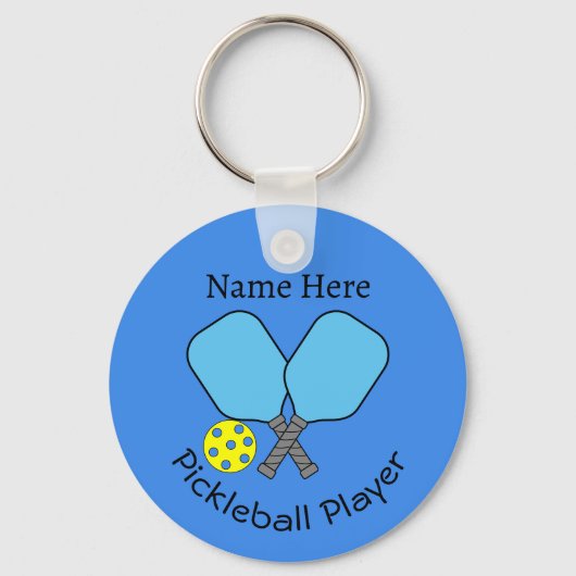 Pickleball Player Key Ring Schlüsselanhänger (Vorderseite)