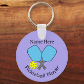 Pickleball Player Key Ring Schlüsselanhänger (Vorderseite)