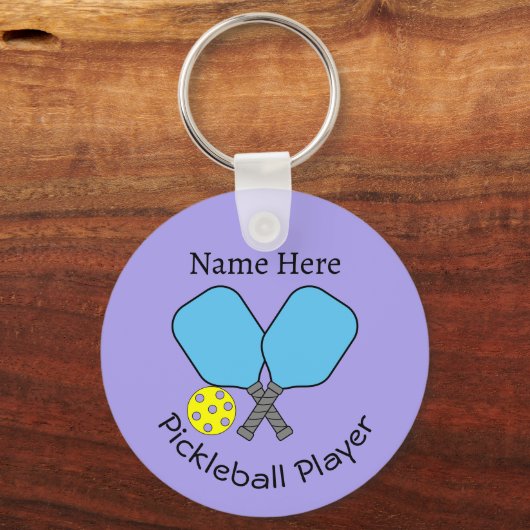 Pickleball Player Key Ring Schlüsselanhänger (Vorderseite)
