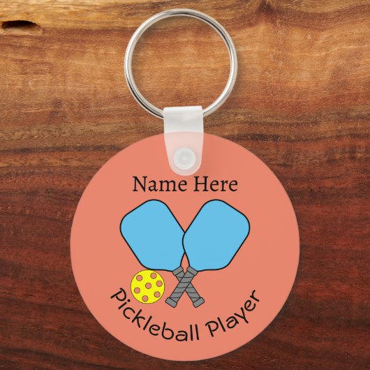 Pickleball Player Key Ring Schlüsselanhänger (Vorderseite)