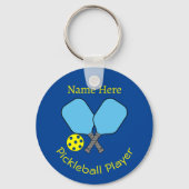 Pickleball Player Key Ring Schlüsselanhänger (Vorderseite)
