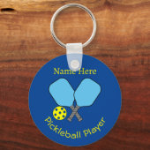 Pickleball Player Key Ring Schlüsselanhänger (Vorderseite)