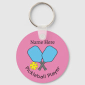 Pickleball Player Key Ring Schlüsselanhänger (Vorderseite)