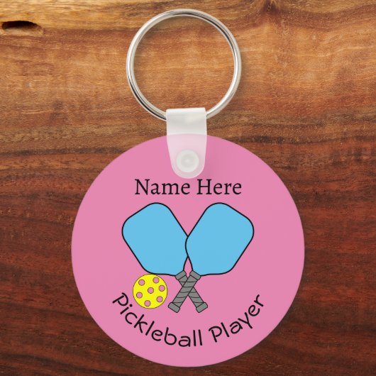 Pickleball Player Key Ring Schlüsselanhänger (Vorderseite)