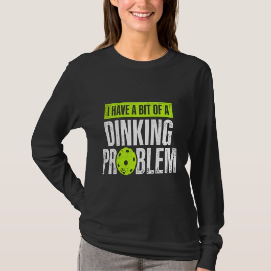 Pickleball Player Lover Problem Lover Funny Reti T-Shirt (Vorderseite)