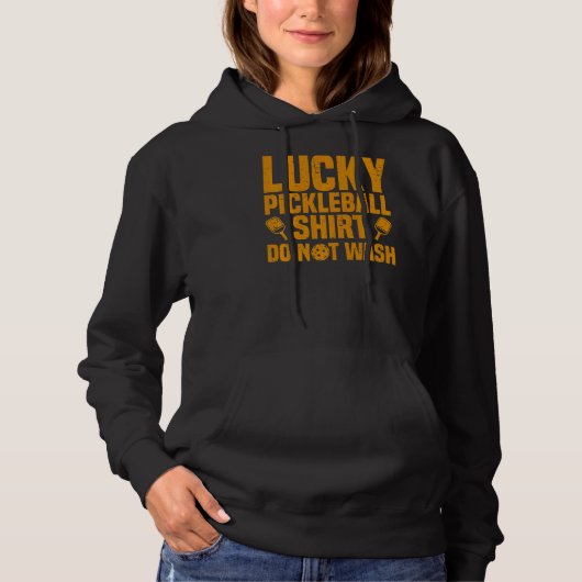 Pickleball Player Lucky Pickleball Hoodie (Vorderseite)
