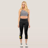 Pickleball Player Personalisiert Capri Leggings (Vorderseite)