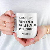 Pickleball Player Personalisiert Coffee Tasse