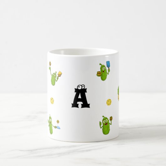 Pickleball Player Personalisiert Name Funny Kaffeetasse (Mittel)
