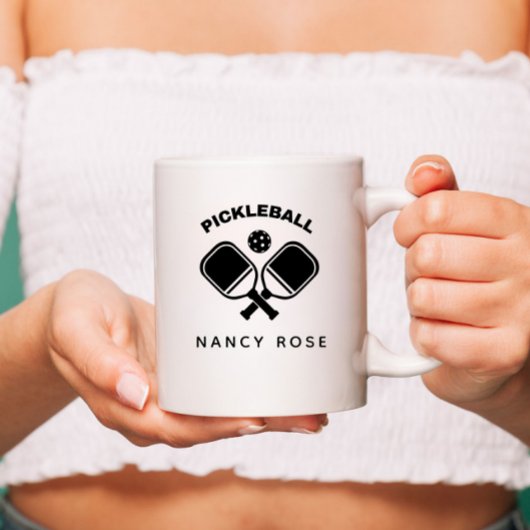 Pickleball Player Personalisiert Name Kaffee Tasse
