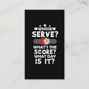 Pickleball Player - Pickle Ball Athlete Hobby Visitenkarte