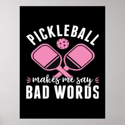 Pickleball Player Pickleball macht mich schlecht Poster (Vorne)