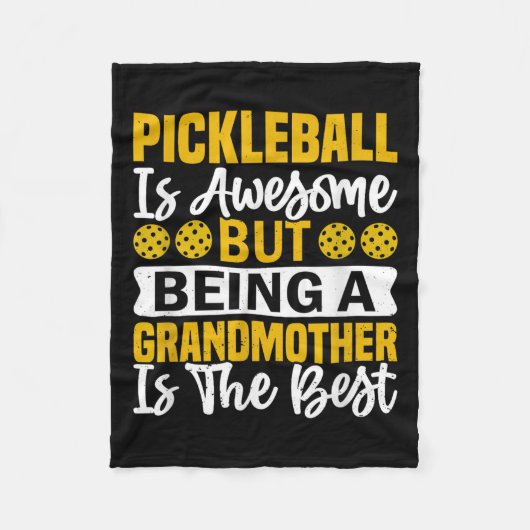 Pickleball Player Quote Funny Pickleball Lover Gra Fleecedecke (Vorderseite)