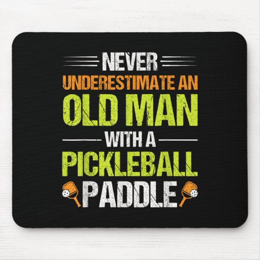 Pickleball Player Quote Funny Pickleball Lover Gra Mousepad (Vorne)