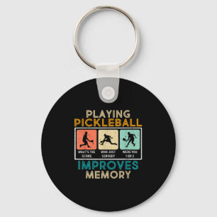 Pickleball Player Quote Funny Pickleball Lover Gra Schlüsselanhänger