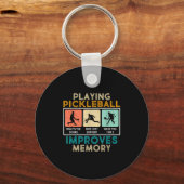 Pickleball Player Quote Funny Pickleball Lover Gra Schlüsselanhänger (Vorderseite)