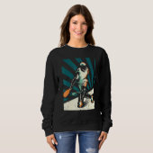Pickleball Player Retro Vintag Sweatshirt (Vorne ganz)